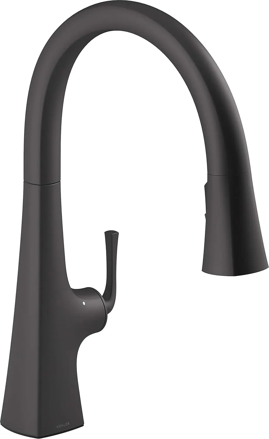 Kohler K-22068-WB-BL Graze Kitchen Sink Faucet, Matte Black