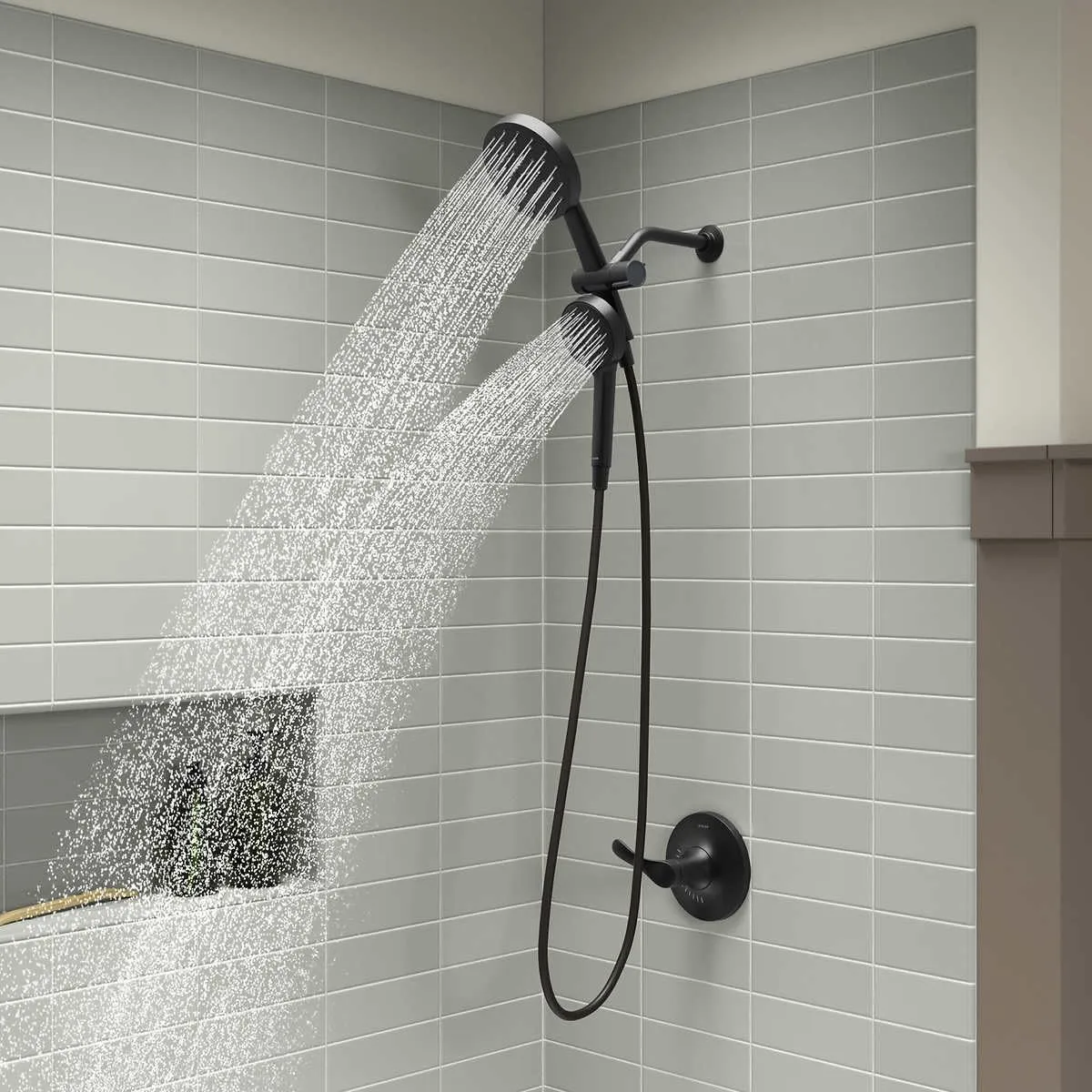 Kohler Prone 3-in-1 Multifunction Shower Head with PowerSweep (Matte Black)