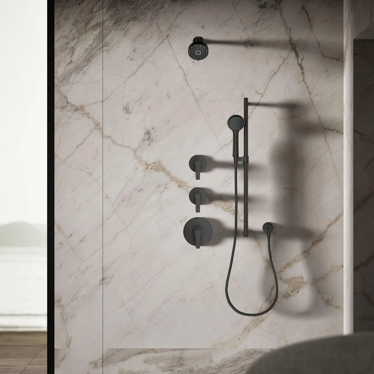 Kohler 72419-G-BL Awaken G110 1.75 gpm Multifunction showerhead, Matte Black