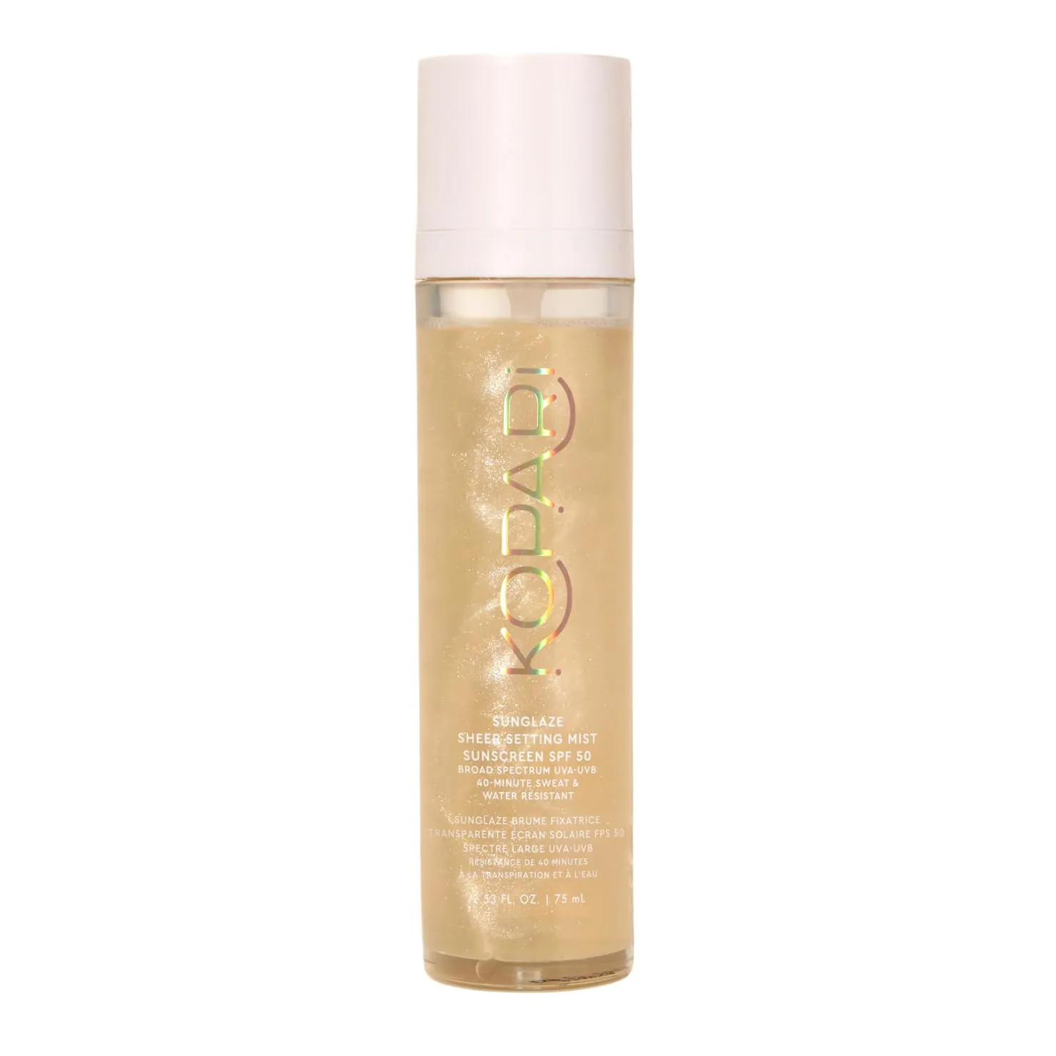 Kopari Sunglaze Sheer Setting Mist Sunscreen SPF 50, Weightless, Fast Drying, Ultra-Fine Setting Spray, Made With Hyaluronic Acid, Sets Makeup For A Hydrated, Dewy Finish, 2.53 fl oz