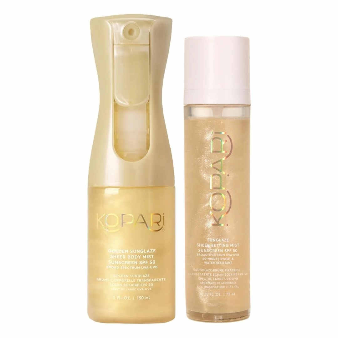 Kopari Golden Sunglaze Sheer Body Mist Sunscreen SPF 50 & Sunglaze Sheer Setting Mist Sunscreen SPF 50
