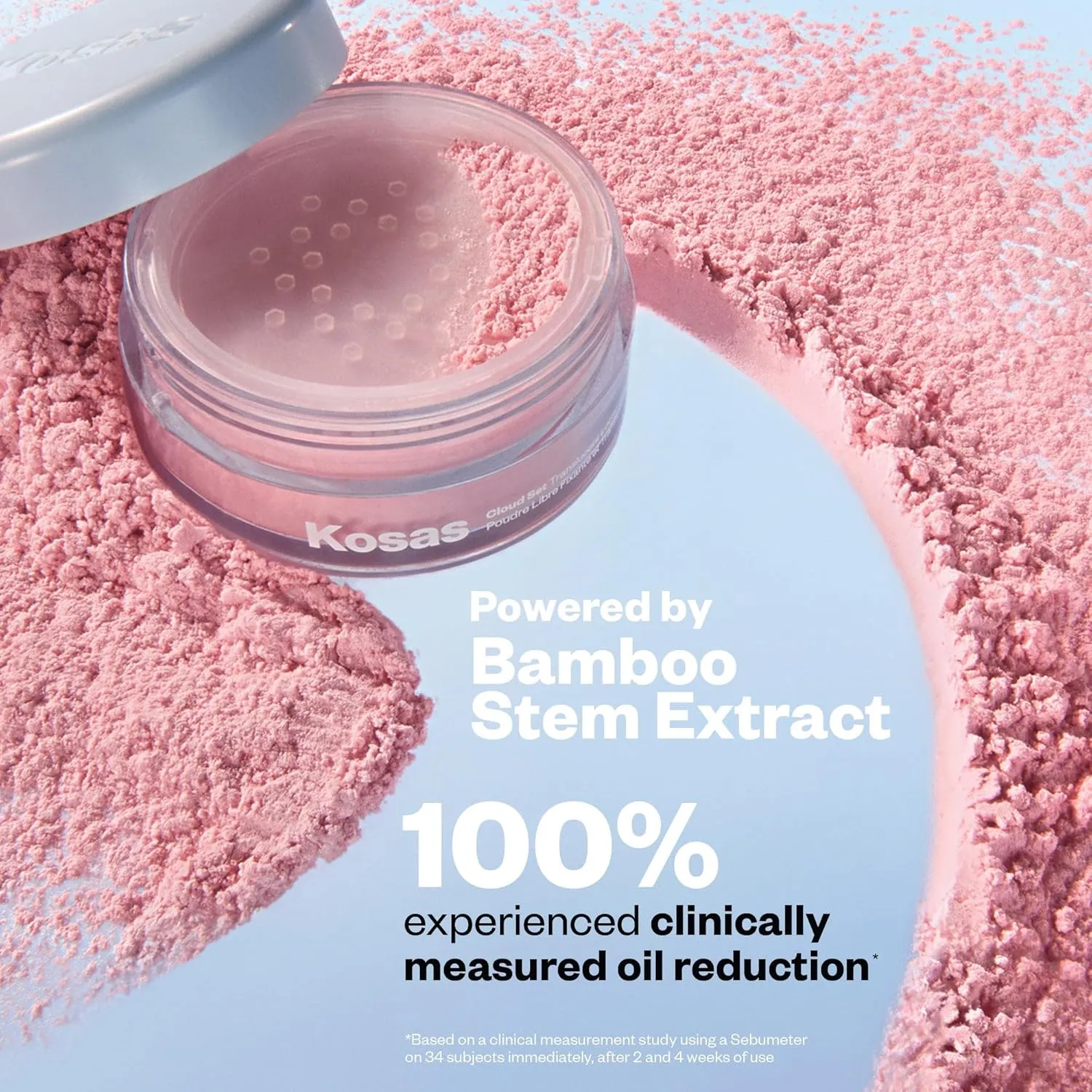 Kosas Cloud Set Loose Powder – Translucent Setting   Blurring Talc-Free Face Powder in Translucent - Buttery (Ultra Sheer Yellow)