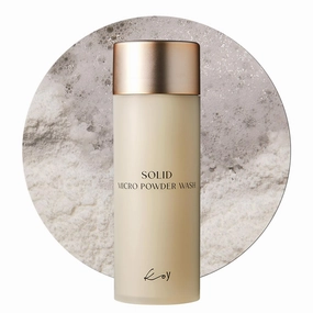 KOY Solid Micro Powder Face Wash - Filling with Rice Enzyme - Micro Powder Transforms Into a Foaming Cleanser - Remove Impurities- Gentle Exfoliation- pH-Balanced- Korean Skin Care, 1.23 fl.oz