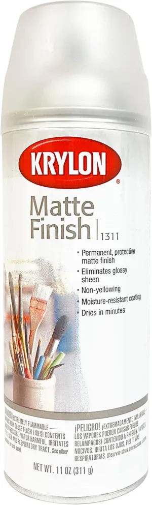 Krylon Matte Finish 11 Oz. Spray Eliminates Glossy Sheen And Provides Permanent Surface Protection (Pkg/2)