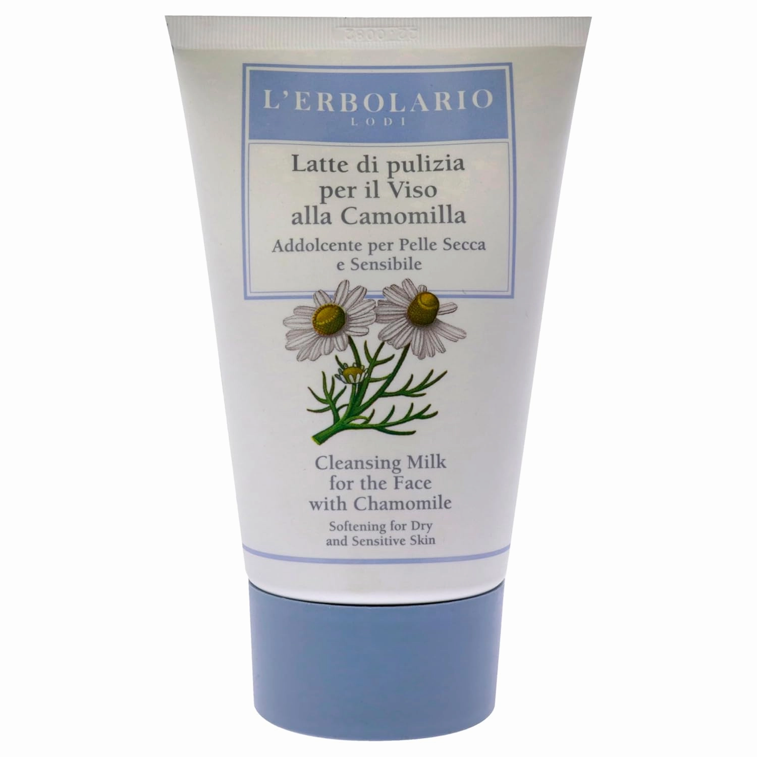 L'Erbolario Chamomile Cleansing Milk - Face Wash and Make-Up Remover for Dry and Sensitive Skin - Hydrating Facial Cleanser with Chamomile - 4.2 oz