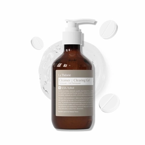La Theorie Cleanser Clearing Gel for troubled skin with fungal and small bumps (Fatty acid Free, 7.10 Fl Oz)