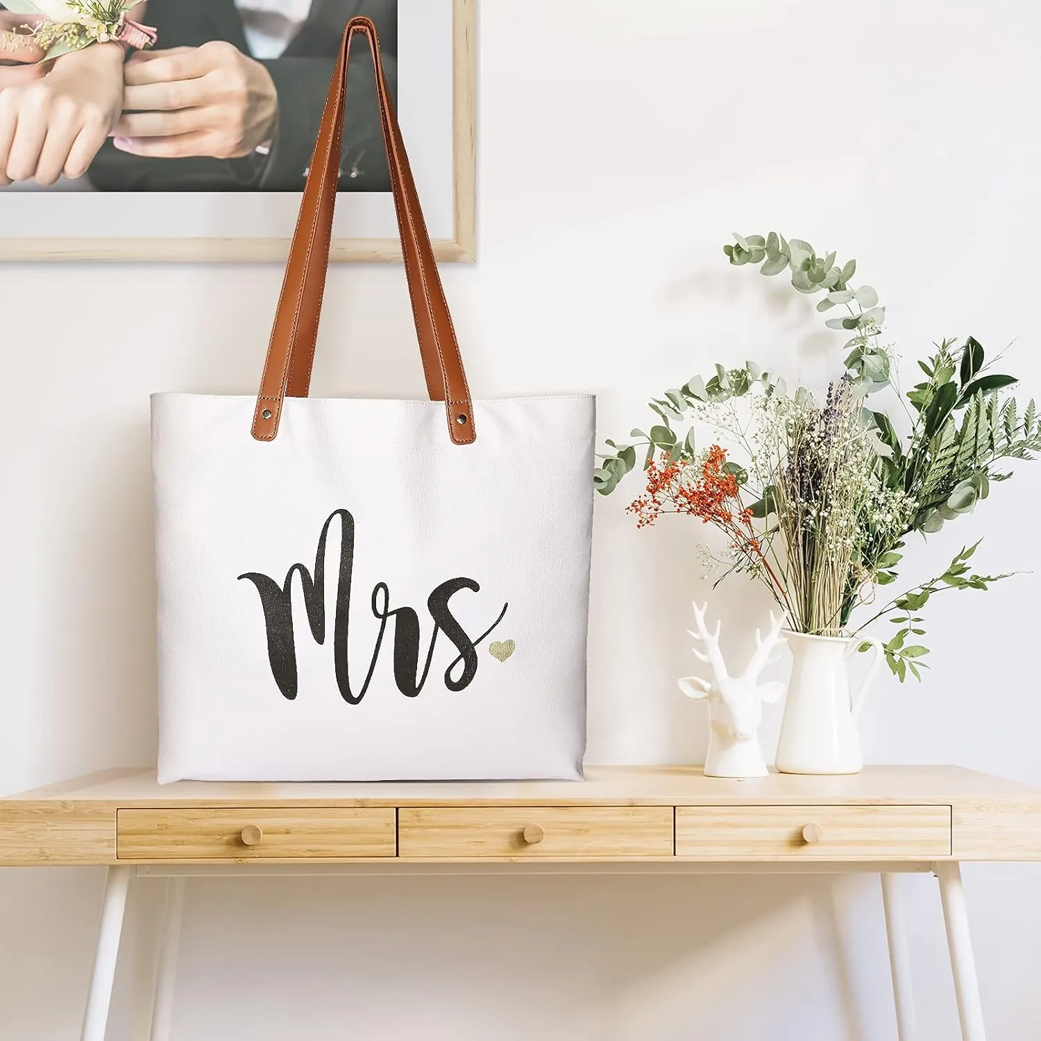 Lamyba New Mom Gifts, Mothers Day Gifts From Daughter Son Kids, Mama Bag Tote for Hospital or Baby Essentials, Mom to Be Gift