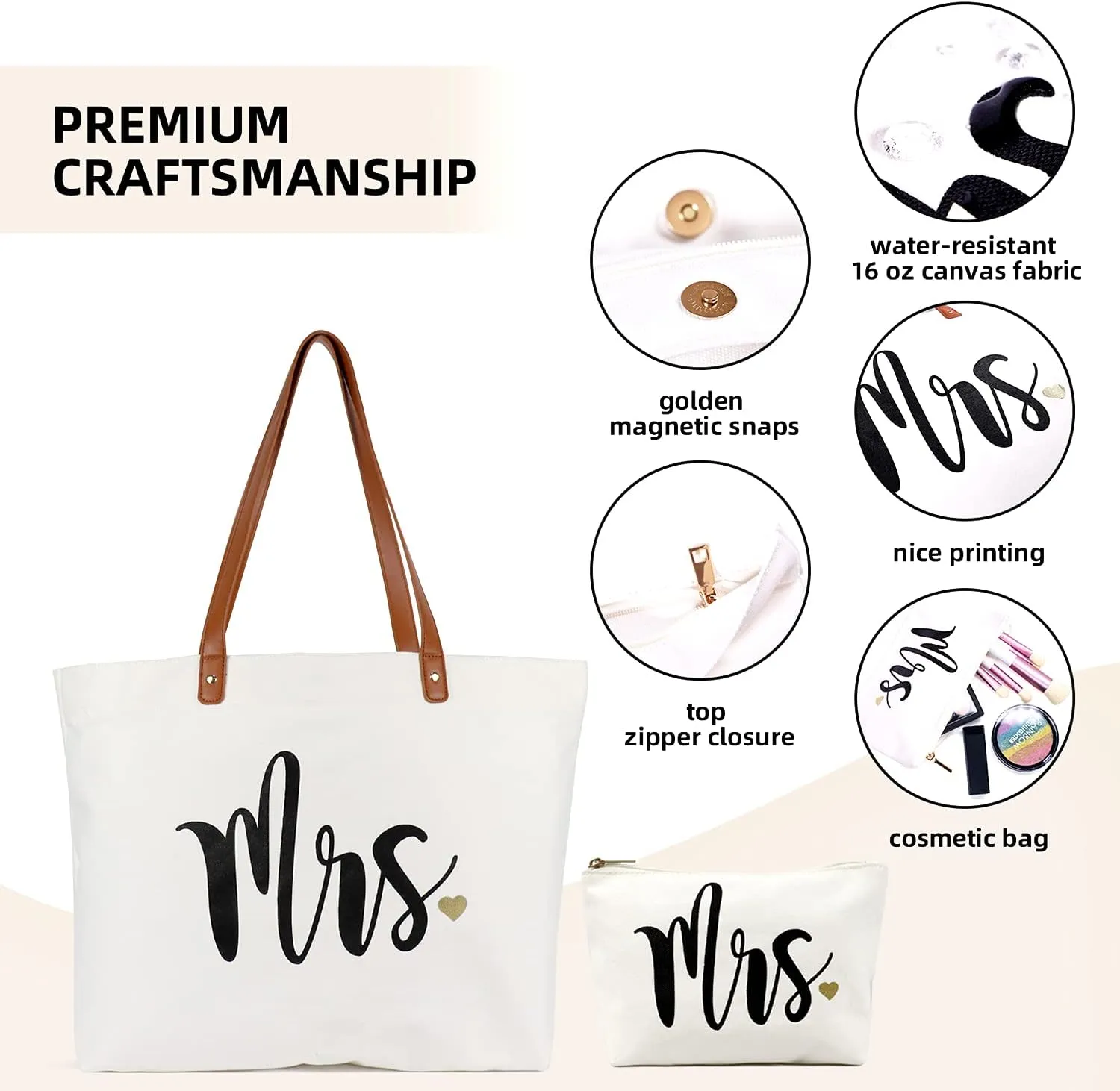 Lamyba New Mom Gifts, Mothers Day Gifts From Daughter Son Kids, Mama Bag Tote for Hospital or Baby Essentials, Mom to Be Gift