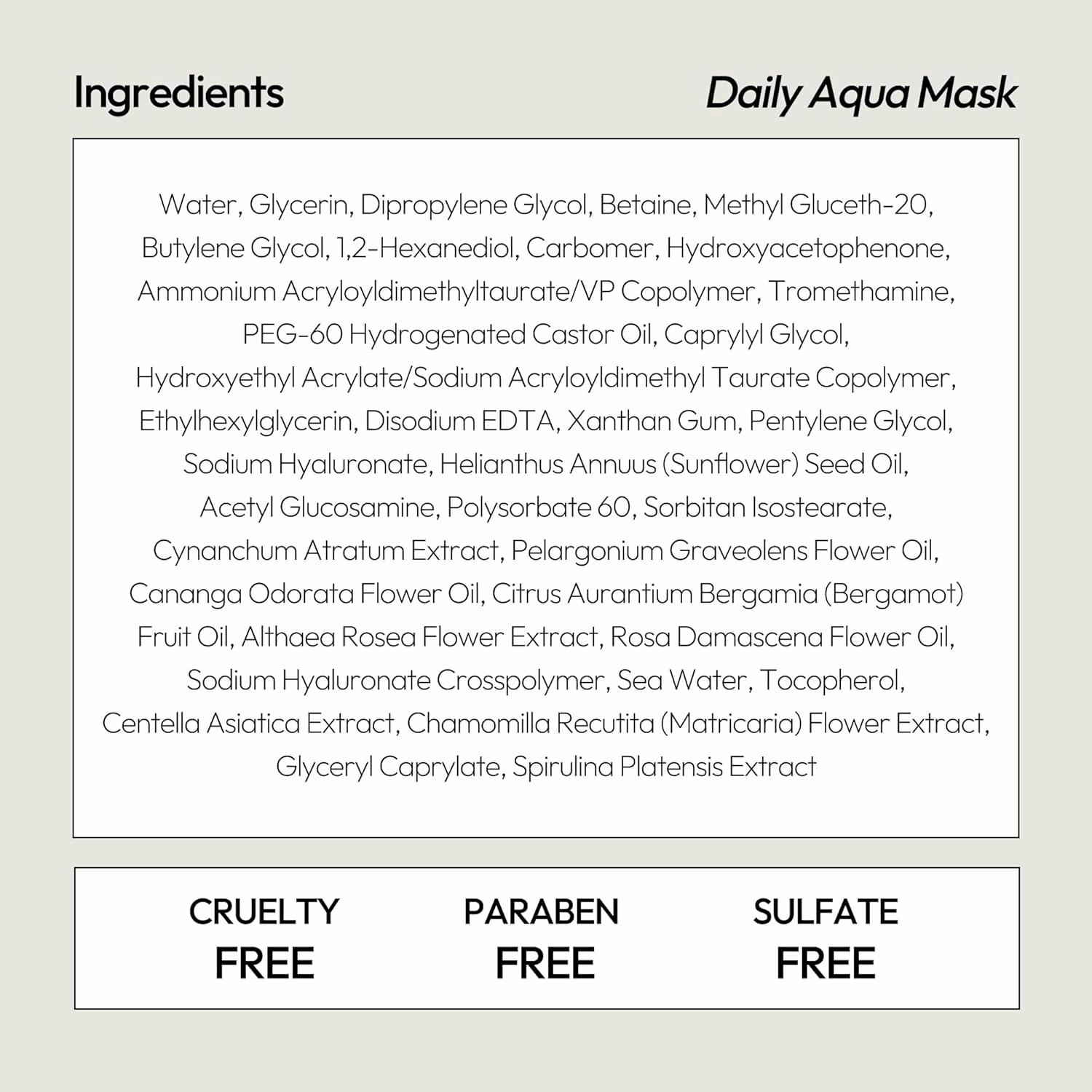 LAPCOS Aqua Sheet Mask, Hydrating Daily Face Mask with Seawater and Plankton Extract to Nourish Skin, Korean Beauty Favorite, 5-Pack