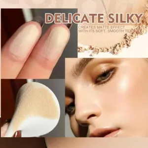 Lasting Waterproof Makeup - Polvo Compacto Perfección Mate,Summer Oil Control Flawless Makeup Setting Powder,Matte Wet and Dry Powder, Matte Perfection Pressed Powder (#02)