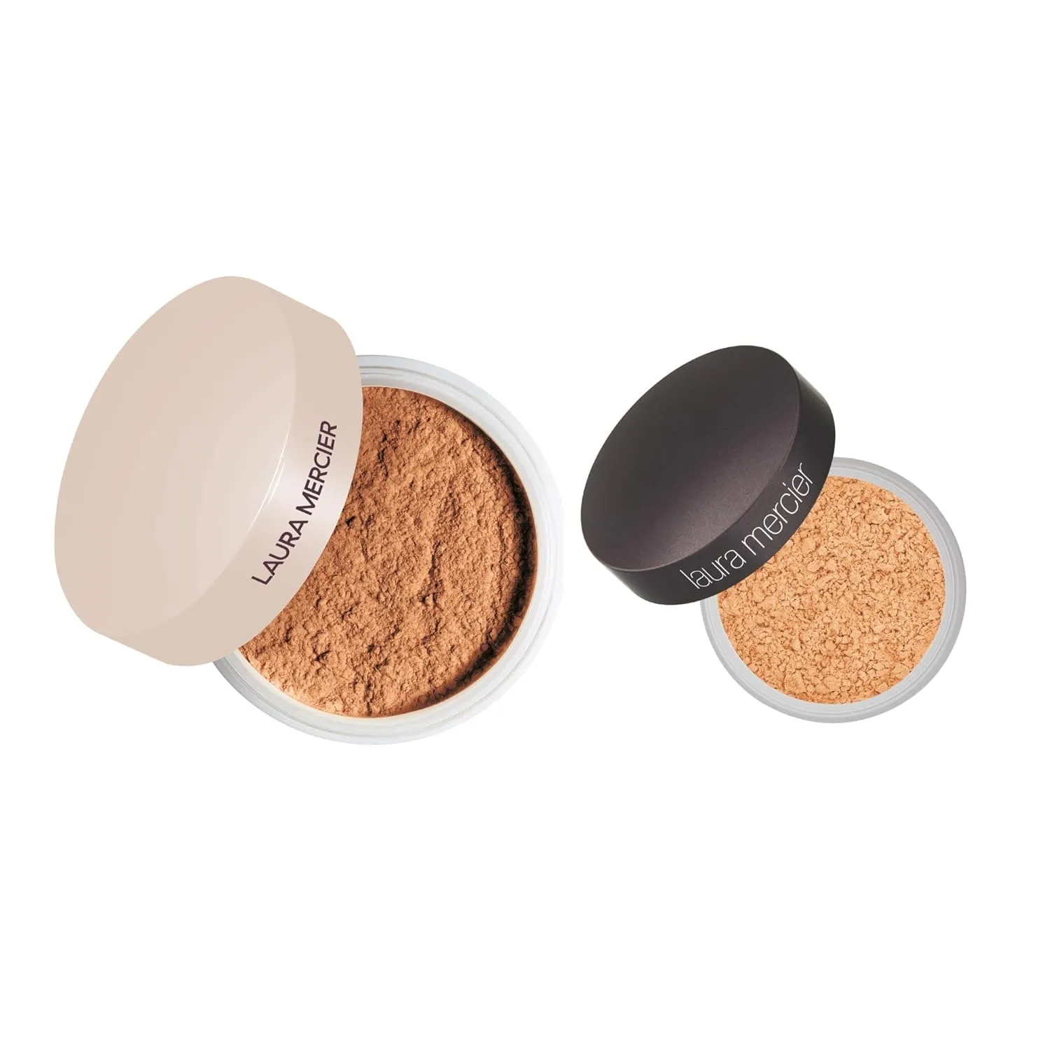 Laura Mercier Translucent Loose Talc-Free Setting Powder Ultra-Blur in Shade Medium Deep and Secret Brightening Powder for Under Eyes Shade 2 Bundle