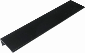Laurey 96420-9 Inch Overall Edge Pull for Cabinet Doors and Drawer Fronts - Matte Black - Pack of 10