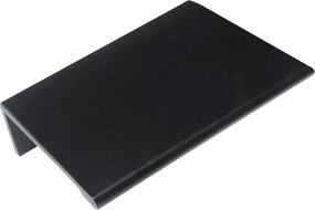 Laurey 96720-2.75 Inch Overall Edge Pull for Cabinet Doors and Drawer Fronts - Matte Black - Pack of 10