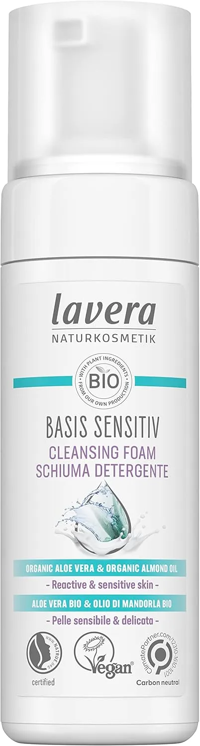 Lavera Organic Basic Sensitiv Calming Cleansing Foam 5.07 fl oz