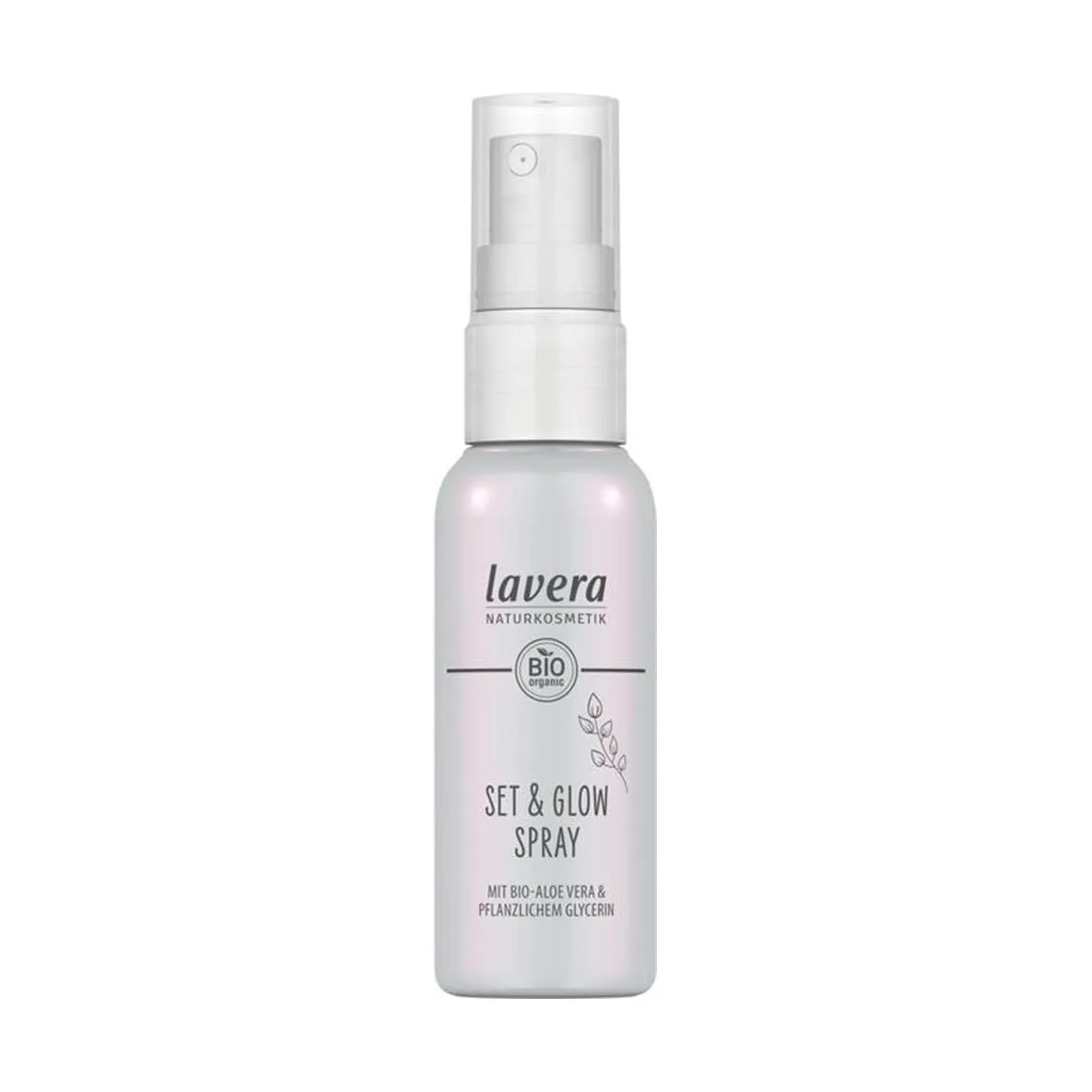 lavera Set & Glow Spray - fixes make-up - natural, dewy finish - moisturises the skin - vegan - natural cosmetics - 50 ml