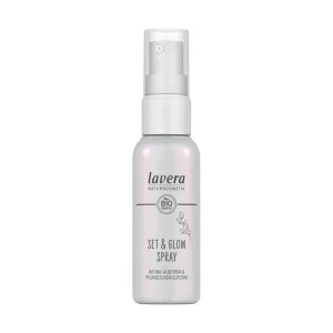 lavera Set & Glow Spray - fixes make-up - natural, dewy finish - moisturises the skin - vegan - natural cosmetics - 50 ml