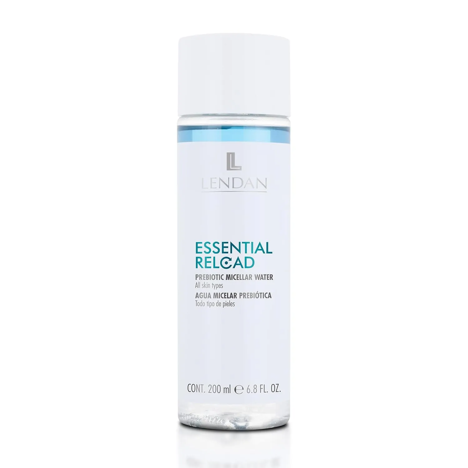 LENDAN - Micellar Water - Essential Reload Prebiotic - 200 ml - for All Skin Types - Alcohol and Paraben-Free Makeup Remover - Gentle Cleansing - with Prebiotic Ingredients