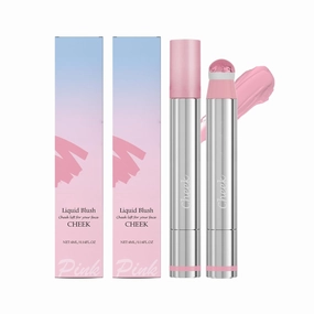 Liquid Highlight Blush and Lip Gloss, Multifunctional Contouring Facial Makeup, Face Blush Long Wearing Blendable Color,4ml/0.14fl.Oz (01#,2pcs)