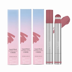 Liquid Highlight Blush and Lip Gloss, Multifunctional Contouring Facial Makeup, Face Blush Long Wearing Blendable Color,4ml/0.14fl.Oz (03#,3pcs)