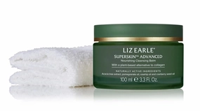 Liz Earle Superskin Advanced Nourishing Cleansing Balm & Cloth - Makeup Remover Balm & Facial Cleanser Enriched with Pomegranate Extract to Firm and Even Skin Tone (100ml)