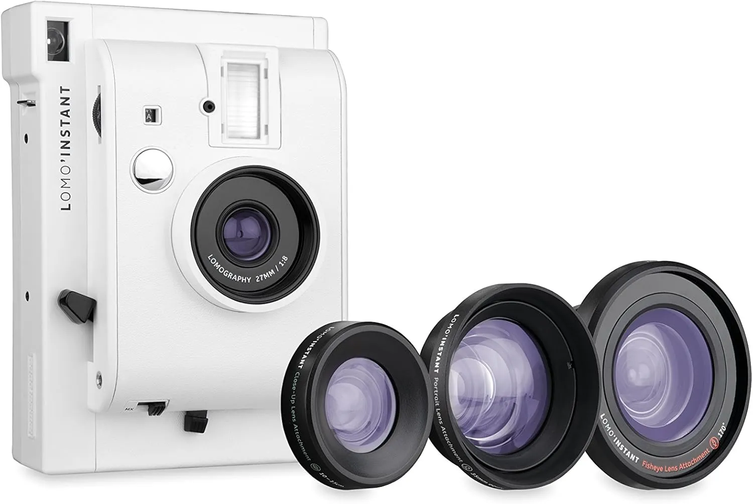 Lomography Lomo'Instant White   3 Lenses - Instant Film Camera