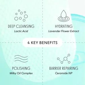 LOOPS Milky Cleanser Korean Skincare - Deep Cleansing and Hydrating Skin Care - Pre-soaked Bamboo Facial Cleansing Pads - Facial Wash with Milky Oil Complex - Oil Cleanser for Face