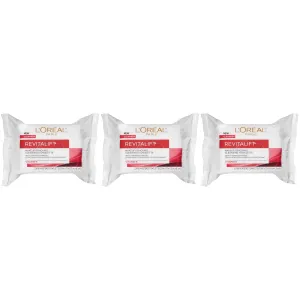 L'Oreal Paris Revitalift Makeup Removing Wipes with Vitamin E, Face Cleansing Towelettes, 30 Count, Pack of 3