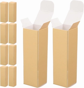 Lurrose Empty Lip Gloss Boxes 50pcs Rectangle Paper Lipstick Boxes Mascara Wand Tube Packaging Box Reusable Lip Balm Cases Essential Oil Perfume Wrapping Box