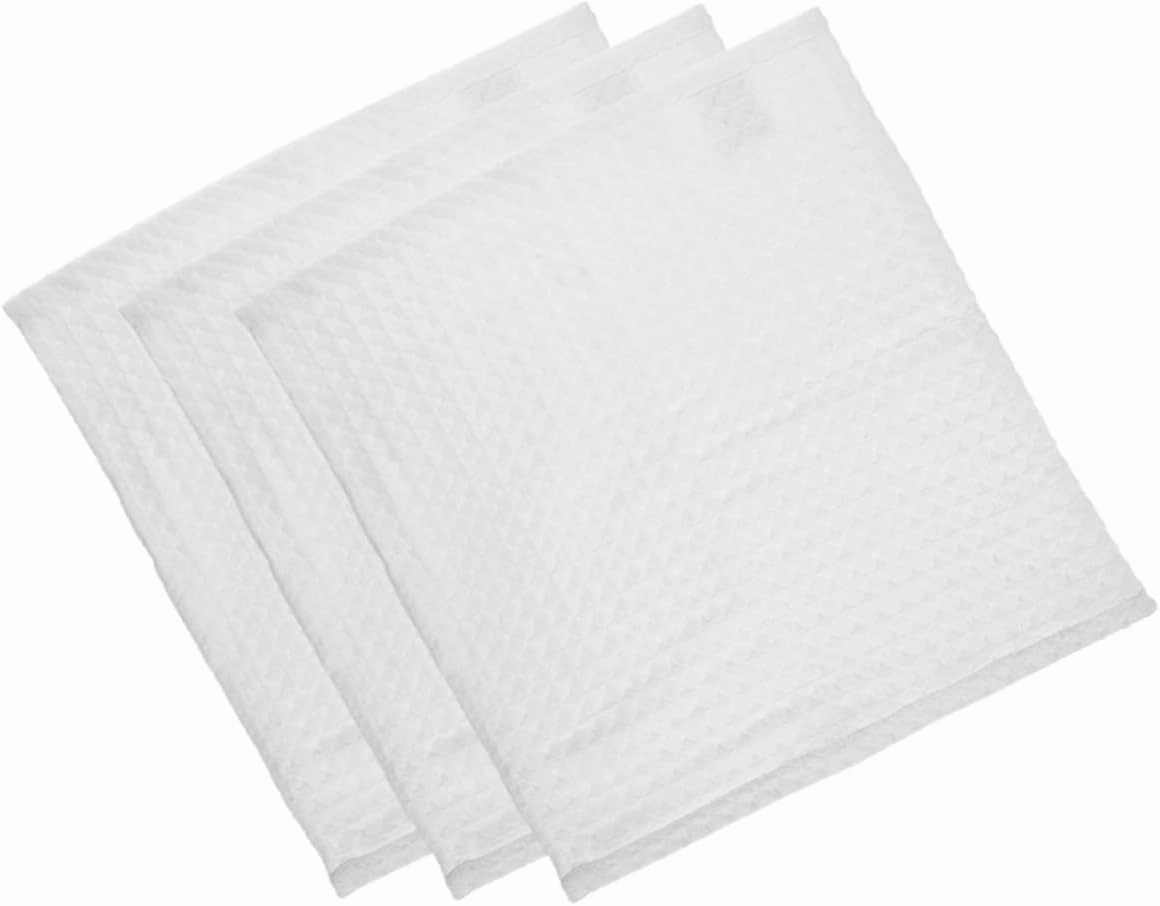 Luxury Cotton Waffle Square Towel Reusable Makeup Remover Face Body Washcloths Soft Absorbent Ideal for Bath Shower