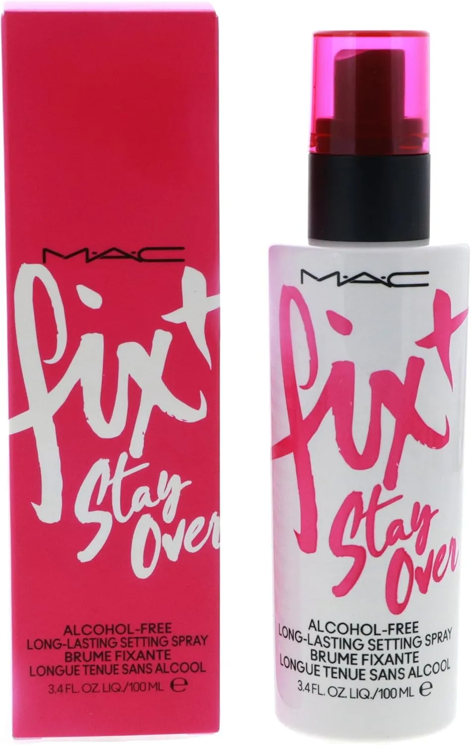 M.A.C. FIX  STAY OVER ALCOHOL-FREE 16HR SETTING SPRAY - 3.4 Fl Oz / 100 ml