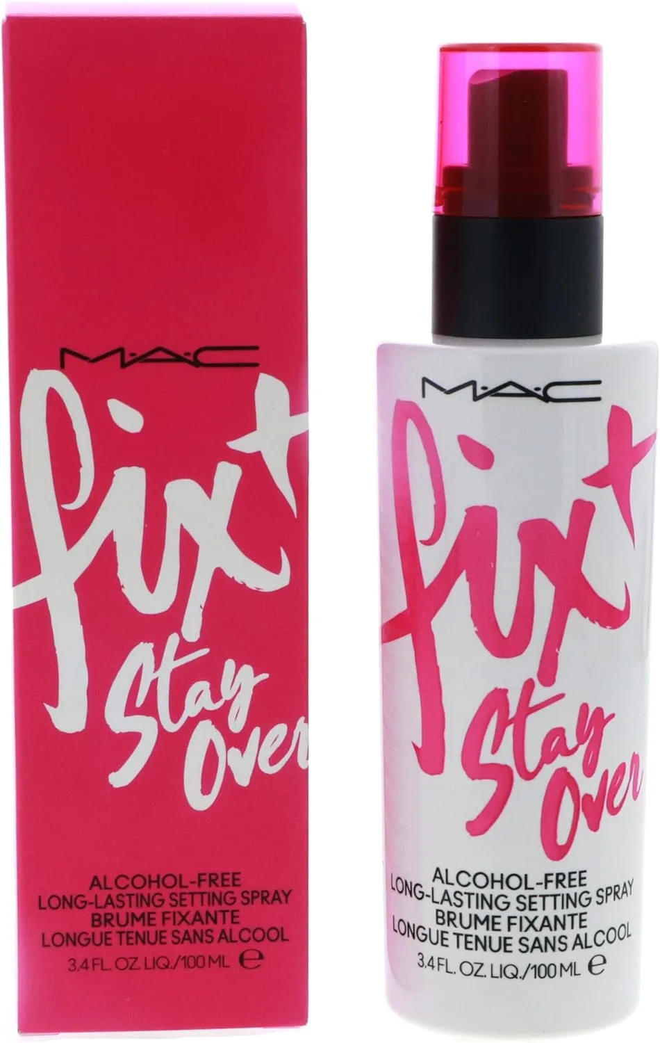 M.A.C. FIX  STAY OVER ALCOHOL-FREE 16HR SETTING SPRAY - 3.4 Fl Oz / 100 ml