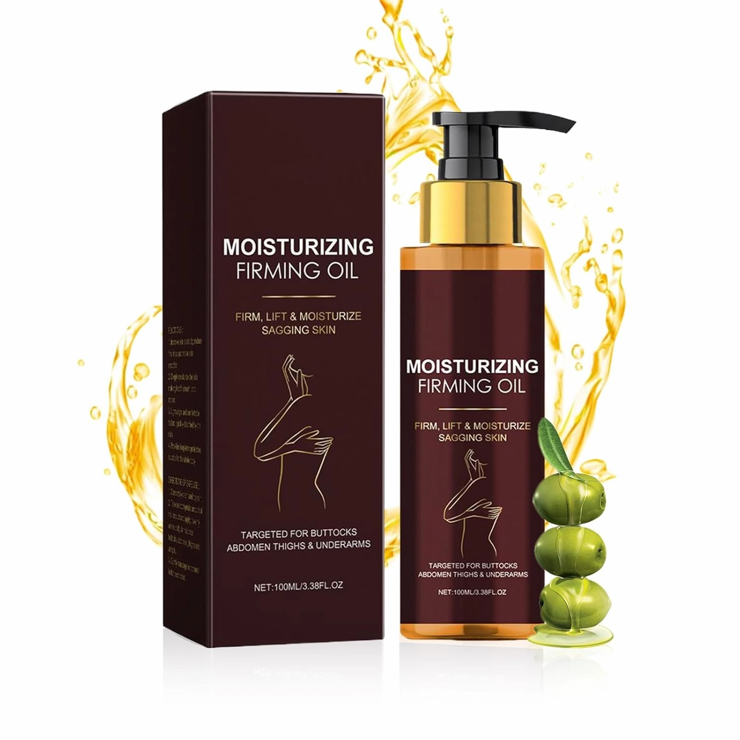 Magic Body Firming Oil, Luxury Body Oil, Hydrating and Tightening Skin with Enriched with Rosehip Oil, Almond Oil & Vitamin E (1)