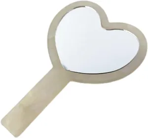 MaGiLL Mirror Hand Hold Cosmetic Mirror with Handle Makeup Mirror Cute Creative Acetic Acid Vintage Hand Mirrors Makeup Vanity Mirror (Color : 1) (1)