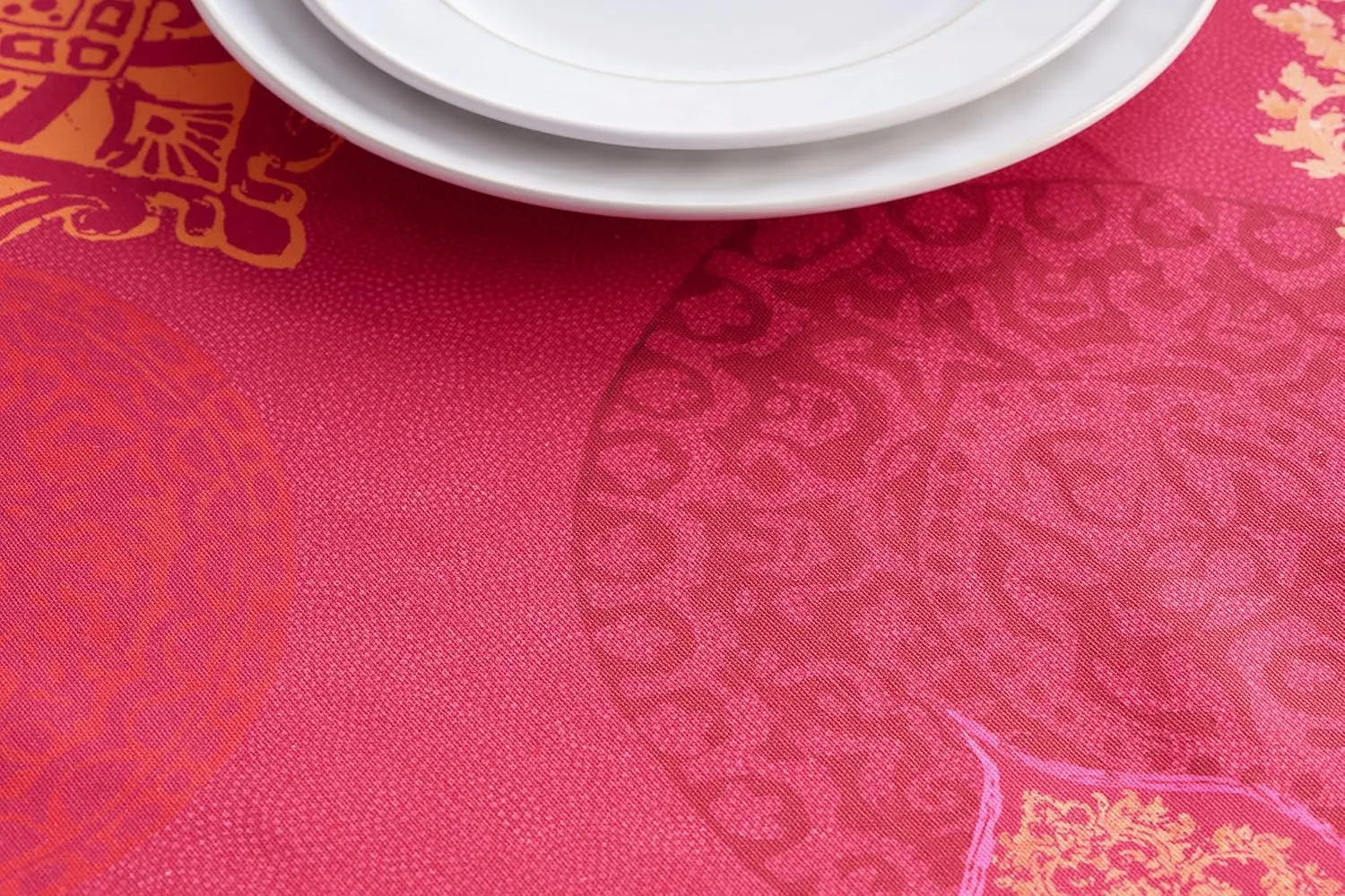 Maison d' Hermine Table Cloth Rectangle Table 100% Cotton 60 x 108 Inches Tablecloth Reusable Decorative Everyday Use for Dining Room, Farmhouse, Home, Party, Festive & Wedding - Versailles
