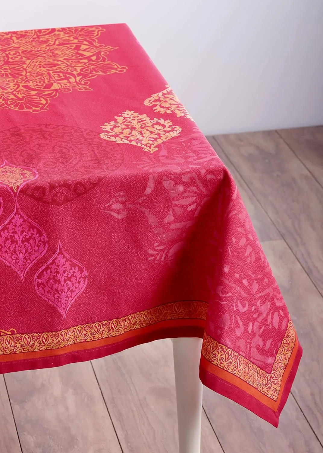 Maison d' Hermine Table Cloth Rectangle Table 100% Cotton 60 x 108 Inches Tablecloth Reusable Decorative Everyday Use for Dining Room, Farmhouse, Home, Party, Festive & Wedding - Versailles