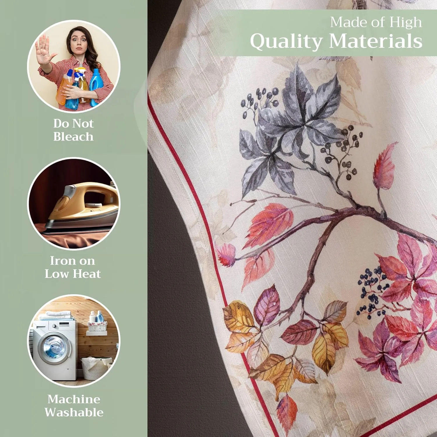 Maison d'Hermine Kitchen Towels Set of 3 100% Cotton 27.50" x 20" Reusable Cloth Tea Dish Towels Absorbent with Hanging Loop for Kitchen, Home, Dining, Cocktail Parties (Equinoxe - Beige)