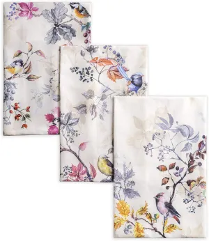 Maison d'Hermine Kitchen Towels Set of 3 100% Cotton 27.50" x 20" Reusable Cloth Tea Dish Towels Absorbent with Hanging Loop for Kitchen, Home, Dining, Cocktail Parties (Equinoxe - Beige)