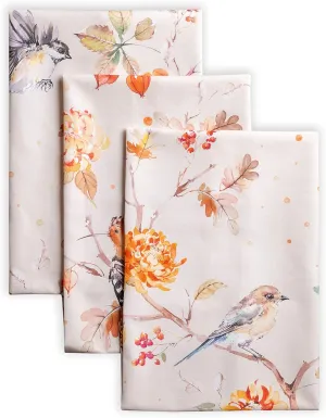 Maison d'Hermine Kitchen Towels Set of 3 100% Cotton 27.50" x 20" Reusable Cloth Tea Dish Towels Absorbent with Hanging Loop for Kitchen, Home, Dining, Cocktail Parties (Kelim - Prairie)