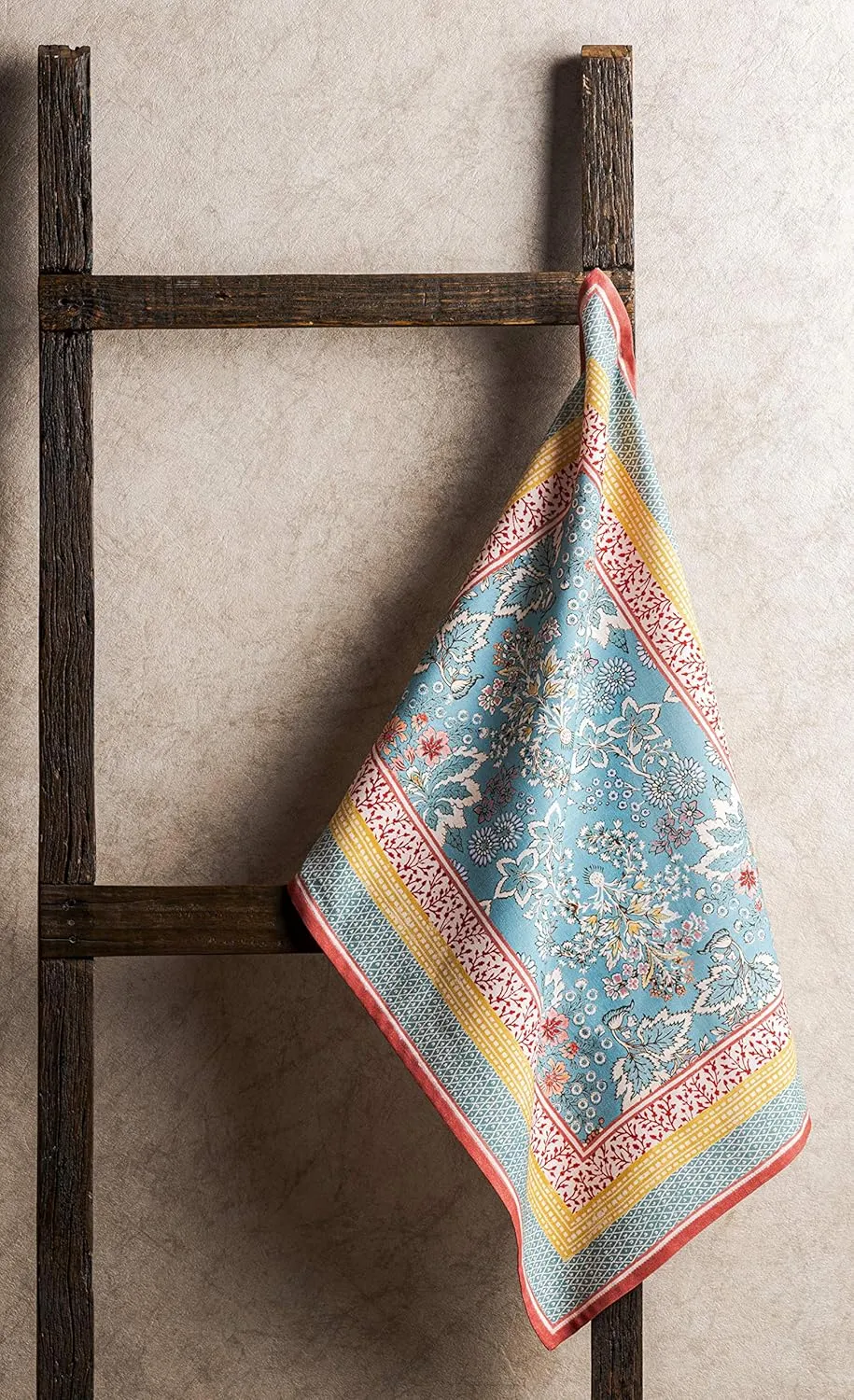 Maison d'Hermine Kitchen Towels Set of 3 100% Cotton 27.50" x 20" Reusable Cloth Tea Dish Towels Absorbent with Hanging Loop for Kitchen, Home, Dining, Cocktail Parties Spring/Summer (Marquise)