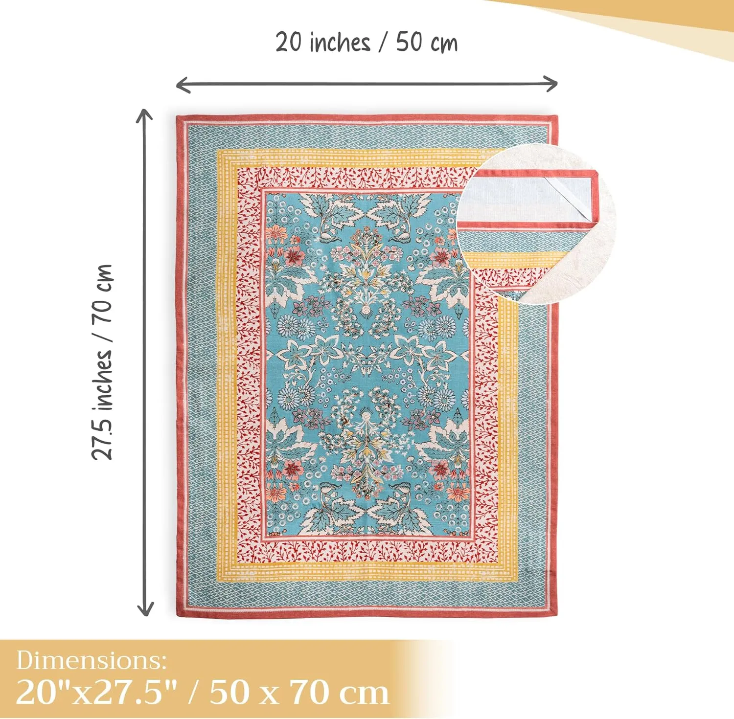 Maison d'Hermine Kitchen Towels Set of 3 100% Cotton 27.50" x 20" Reusable Cloth Tea Dish Towels Absorbent with Hanging Loop for Kitchen, Home, Dining, Cocktail Parties Spring/Summer (Marquise)