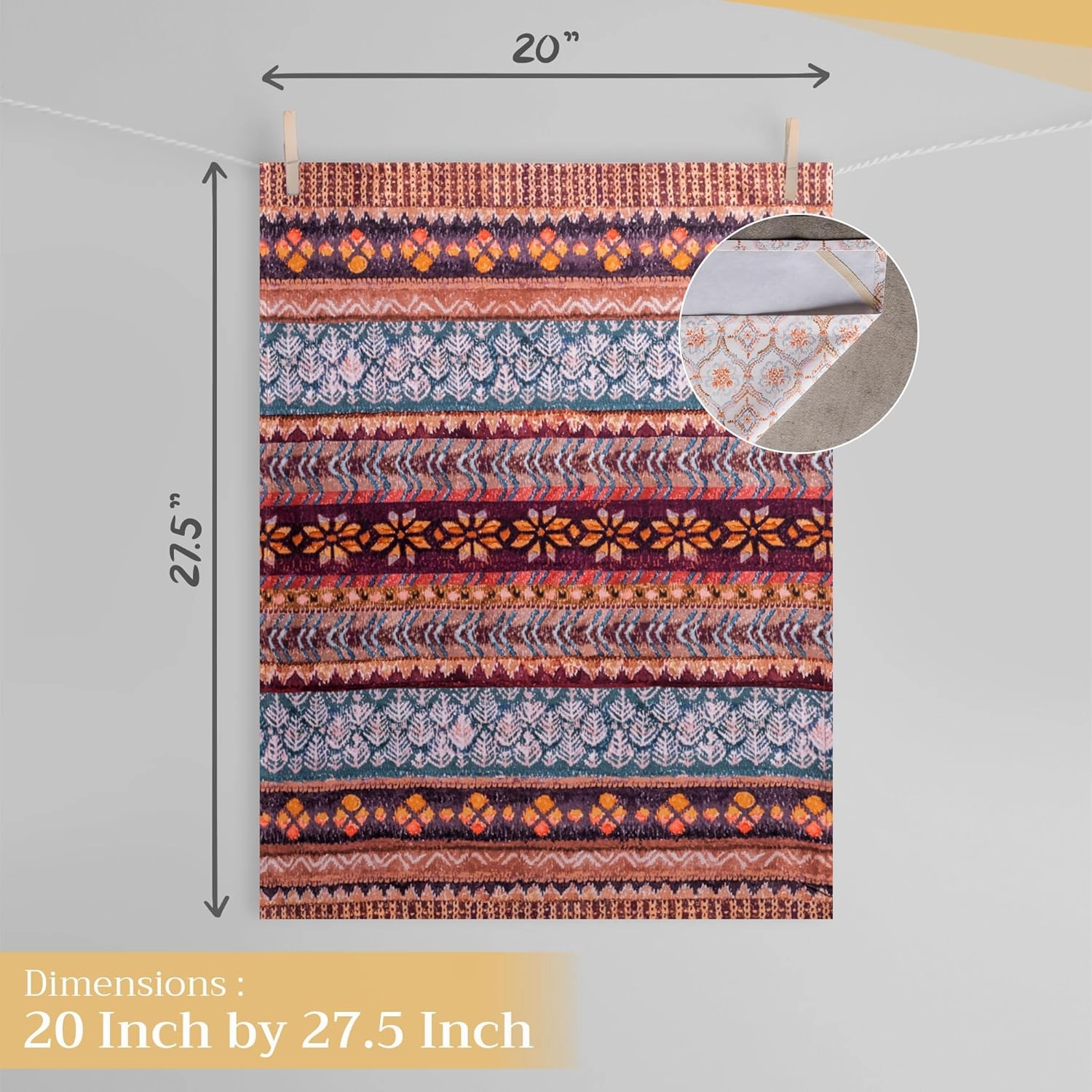 Maison d'Hermine Kitchen Towels Set of 3 100% Cotton 27.50" x 20" Reusable Cloth Tea Dish Towels Absorbent with Hanging Loop for Kitchen, Home, Dining, Cocktail Parties (Fair Isle)