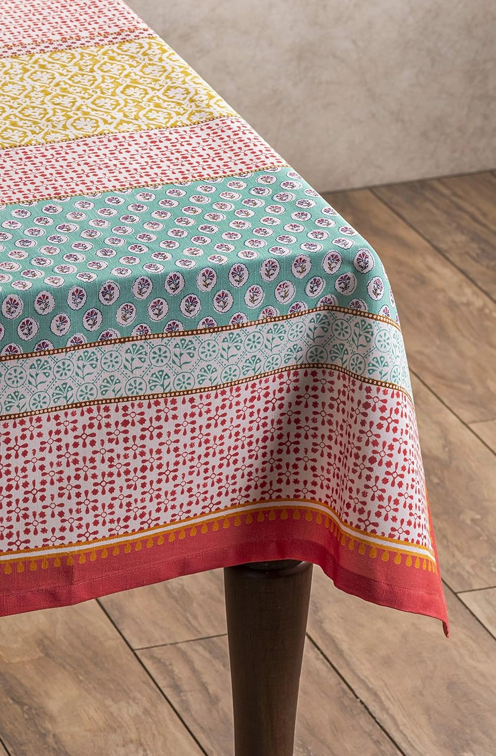 Maison d'Hermine Table Cloth Rectangle Table 100% Cotton 54 x 72 Inches Tablecloth Reusable Decorative Everyday Use for Dining Room, Farmhouse, Home, Party, Festive & Wedding Spring Summer - Provence