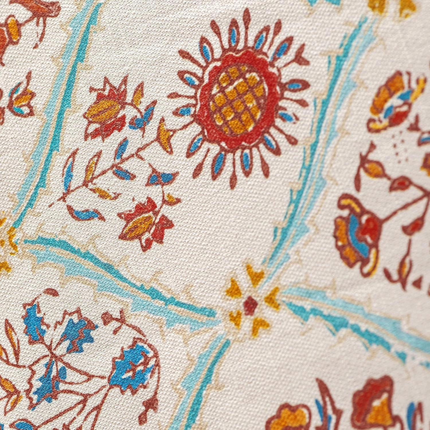 Maison d'Hermine Table Cloth Square Table 100% Cotton 54 x 54 Inches Tablecloth Reusable Decorative Everyday Use for Dining Room, Farmhouse, Home, Party, Festive & Wedding - Romane