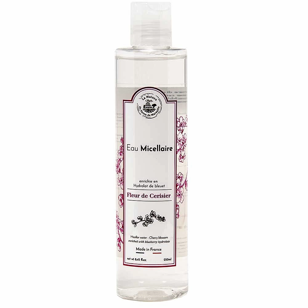 Maison du Savon de Marseille - Micellar Cleansing Water with Cherry Blossom Extract and Blueberry Hydrosol - 8.45 Fl Oz