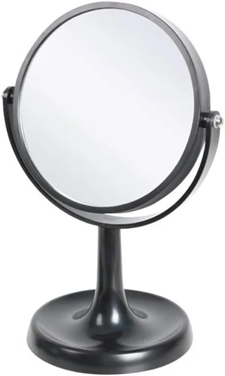 Makeup Mirror Desktop Makeup Mirror Portable Mirror Round Double-Sided Mirror Desktop Details Magnifying Rotatable Makeup Mirror Beauty Mirror