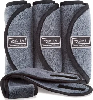 Makeup Remover Cloth Towel Set, 𝟯 𝗣𝗮𝗰𝗸 𝗮𝗹𝘀𝗼 𝗶𝗻𝗰𝗹𝘂𝗱𝗲𝘀 𝗦𝗽𝗮 𝗛𝗲𝗮𝗱𝗯𝗮𝗻𝗱 𝗮𝗻𝗱 𝗖𝗼𝘀𝗺𝗲𝘁𝗶𝗰 𝗕𝗮𝗴, by YouAreUs. Microfiber Cloth, Leaving Skin Feeling Cleaner!