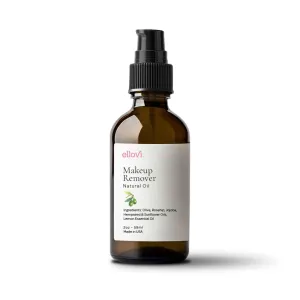 Makeup Remover Oil – 100% Natural Hydrating Cleanser for Sensitive, Dry & Acne-Prone Skin – Vegan, Non-Comedogenic, Removes Waterproof Makeup, Cold-Pressed, 2oz