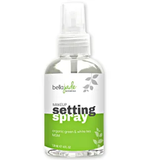 Makeup Setting Spray for Face - Long Lasting Mist: Hydrating Dewey Finishing   Organic Green Tea & MSM - All Skin Types - Large 4 oz Bottle