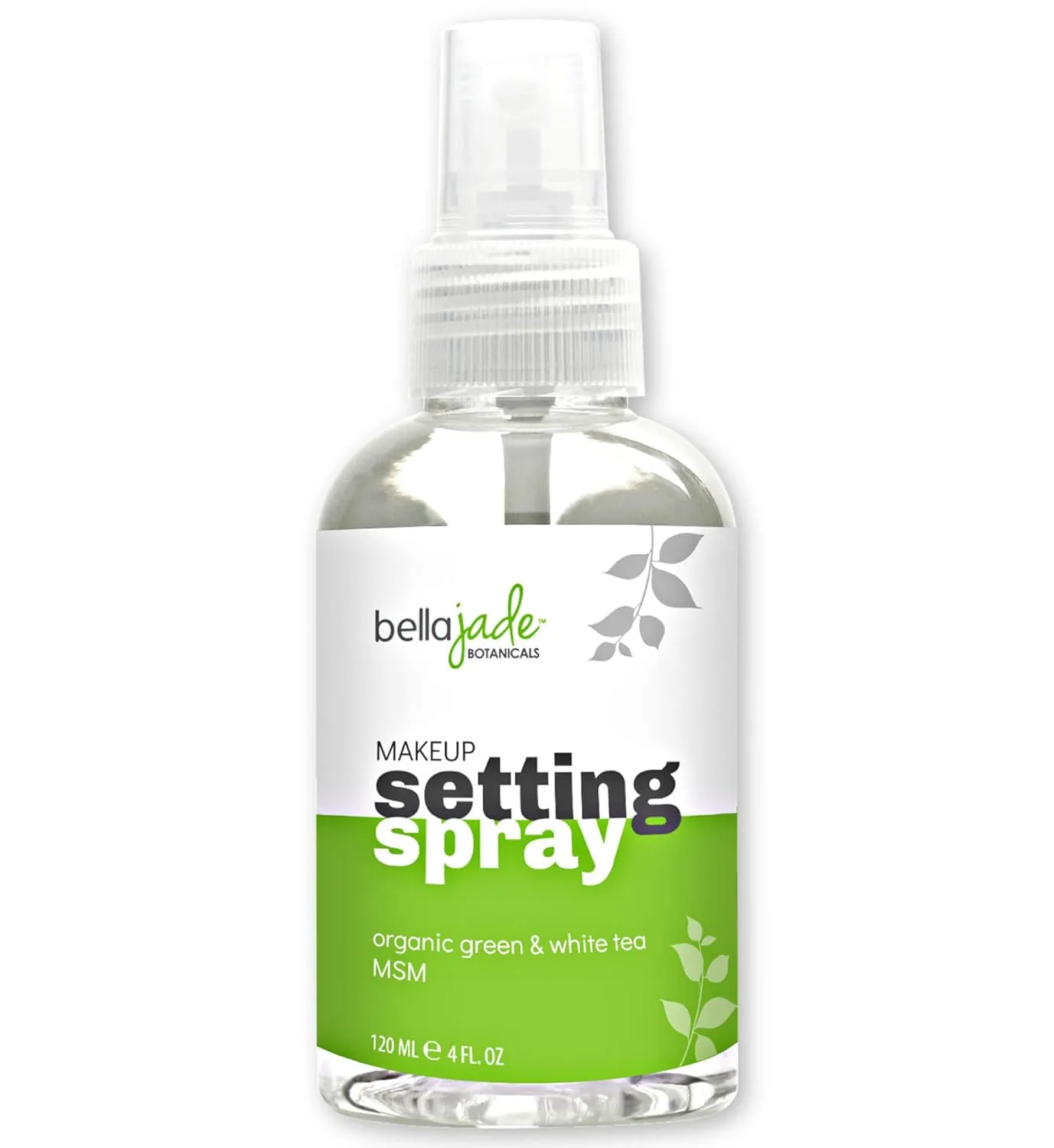 Makeup Setting Spray for Face - Long Lasting Mist: Hydrating Dewey Finishing   Organic Green Tea & MSM - All Skin Types - Large 4 oz Bottle