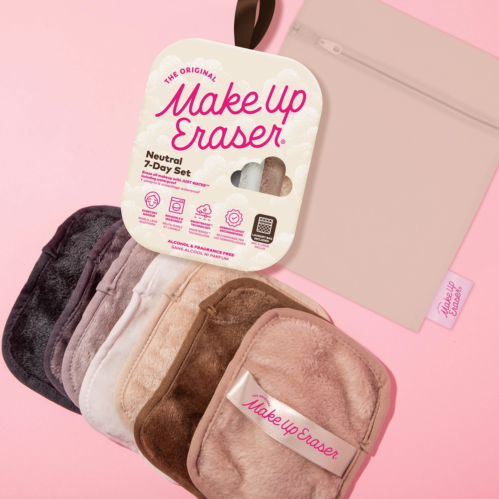 MakeUp Eraser 7-Day Set with Laundry Bag